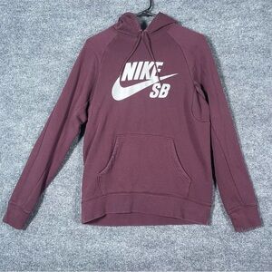 Nike SB Men’s Small Maroon Hooded‎ Sweatshirt Hoodie Casual Skater Athleisure
